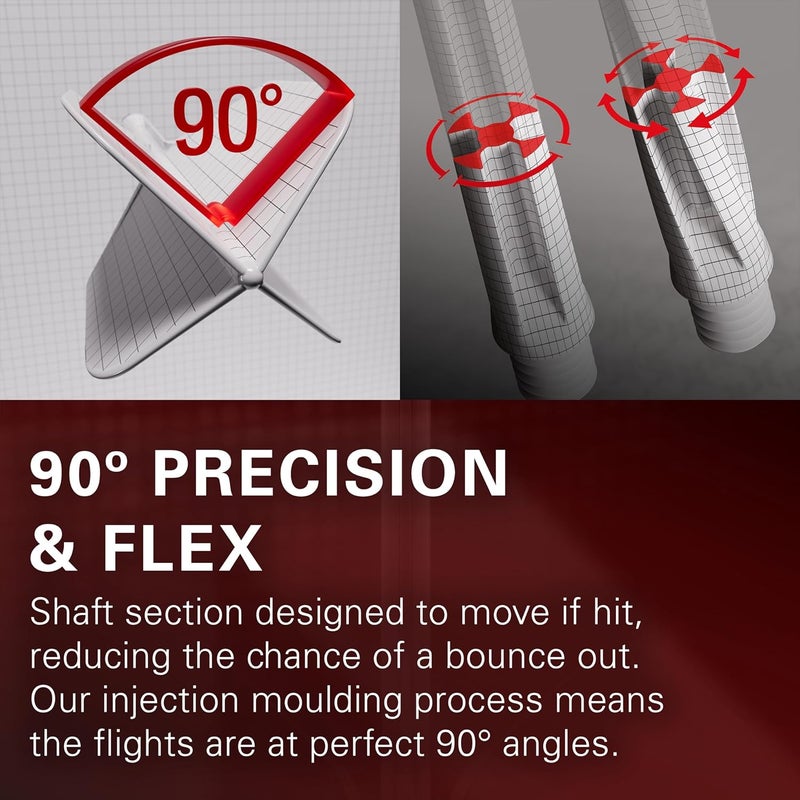 Target Darts رحلات وأعمدة كيه-فليكس المتكاملة، حزمة كيه فليكس 9، حزمة متعددة - كيه فليكس 3 ألوان | أسود، أبيض، شفاف، أحمر، أخضر، أزرق، وردي، برتقالي، أصفر | قصير، متوسط، طويل - Image 4